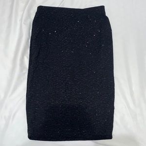 Black Sparkly pencil skirt